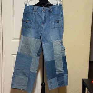 Super Cool Handmade/Reworked Patchwork Denim Jeans